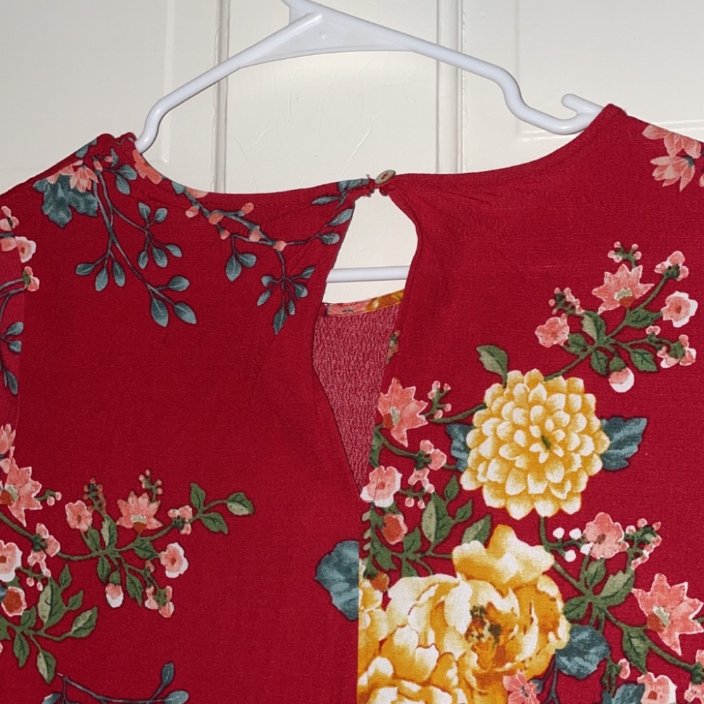 3 for $15 Forever 21 Red Floral Dress - Picture 6 of 8
